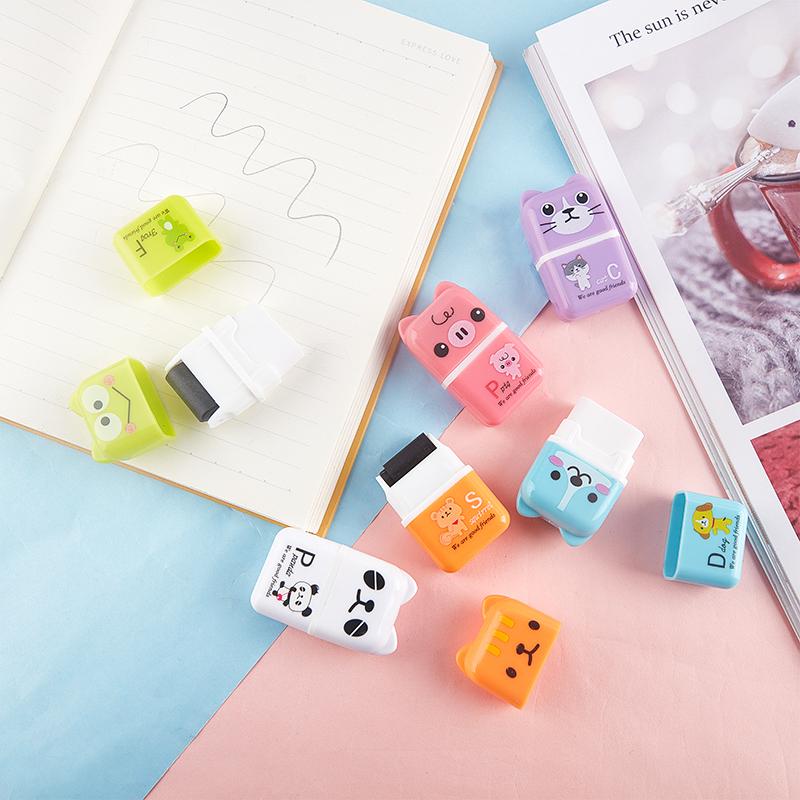 Gomme Stylo, Gommes Scolaires Rétractables Capybara Fournitures