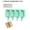 Silicone Ice Cream Molds With Lids For Homemade Frozen Desserts Kids And Adults