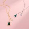 New Trendy, Simple and Fashionable Temperament, Light Luxury Small Gourd Necklace, Double Gourd Collarbone Chain, Best Friend Gift