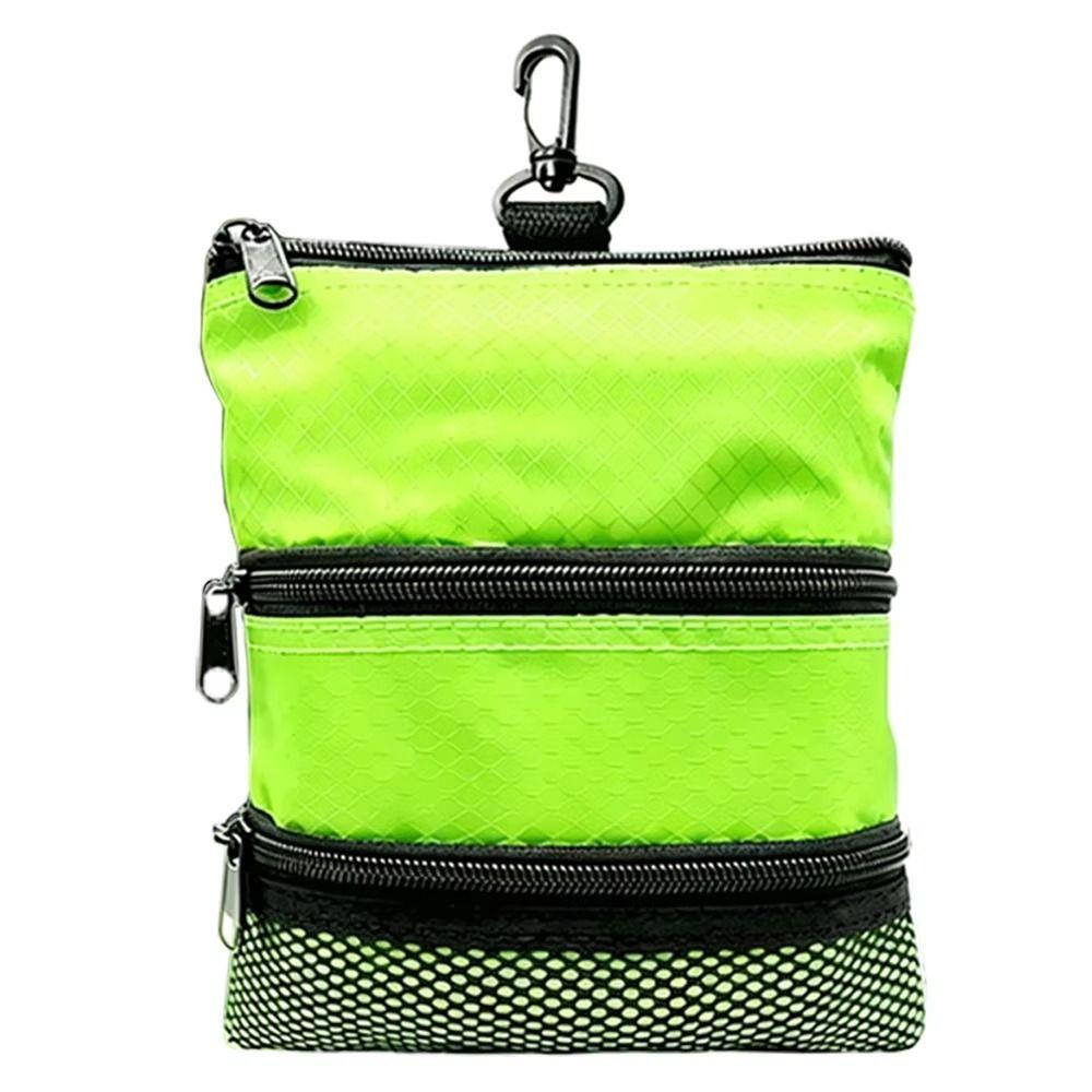 Three Layer Golf Ball Bag Waterproof Golf Pouch Multipurpose Golf Carrier  Golf Players