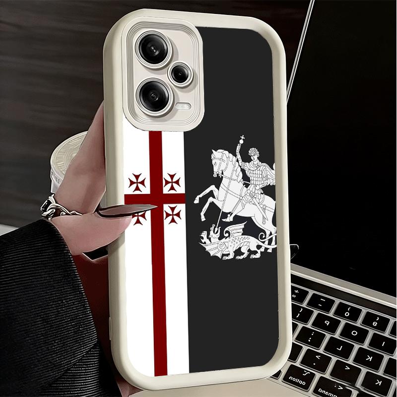 Phone Case for Xiaomi Redmi Note 15 14 13 Pro Plus Georgia Passport Flag Shell 12S 11 11S 11T 5G 14S Soft Silicone Funda