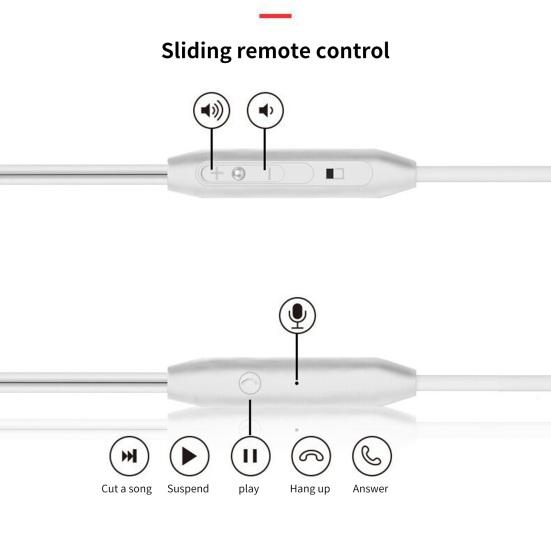Praktischer kabelgebundener Kopfhörer mit magnetischer Absorption, komfortables Musikspielen
