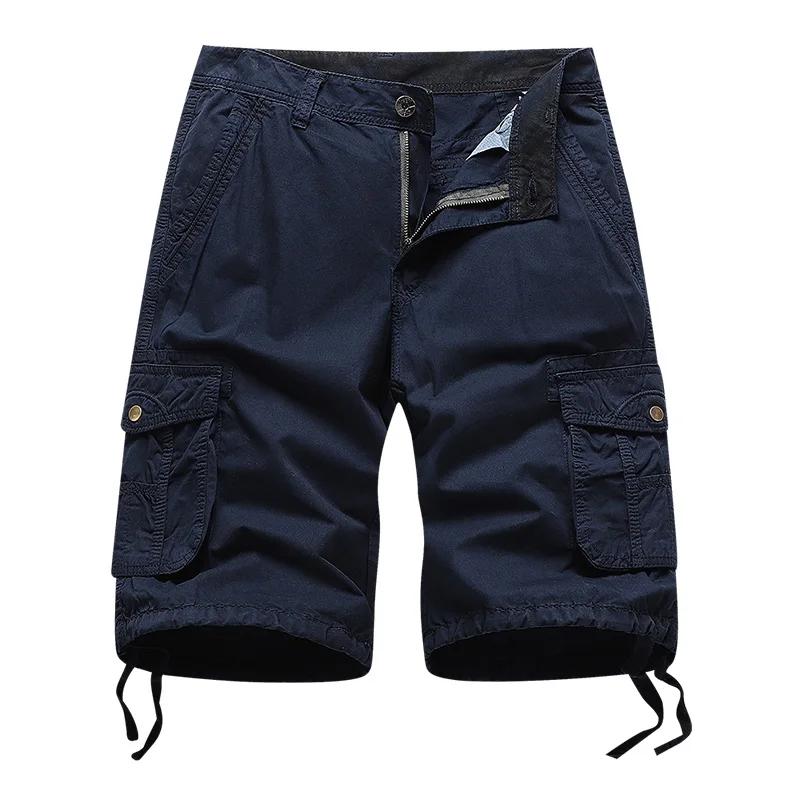 Summer Men's Cargo Shorts Cotton Breathable Casual Print Outdoor Shorts Men
