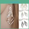 Trendy European And American Stylish Punk Spiral Earrings For Fashionable Women