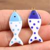 Collana con Ciondolo Pesce Reversibile Metallo Ipoallergenico Accessorio Gioielli Componenti per la Creazione di Gioielli Per Pelli Sensibili