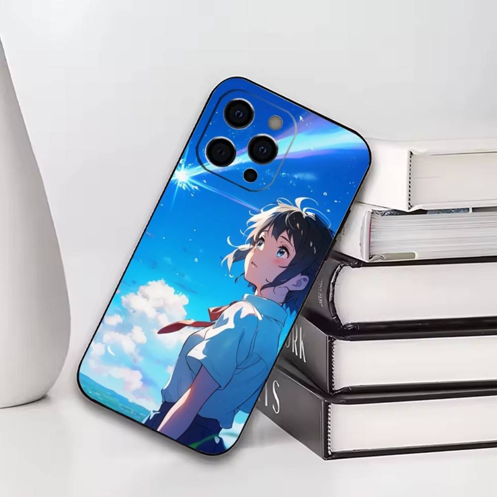 Mitsuha Miyamizu Phone Case For iPhone17,16,15,14,13,12,11 Plus,Pro Others Soft Black Cover