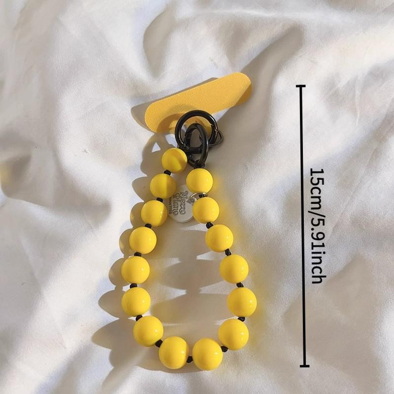 Rainbow Bead Mobile Phone Lanyard, Retro Bead Mobile Phone Lanyard, Suitable for Mobile Phones, Luggage Accessories