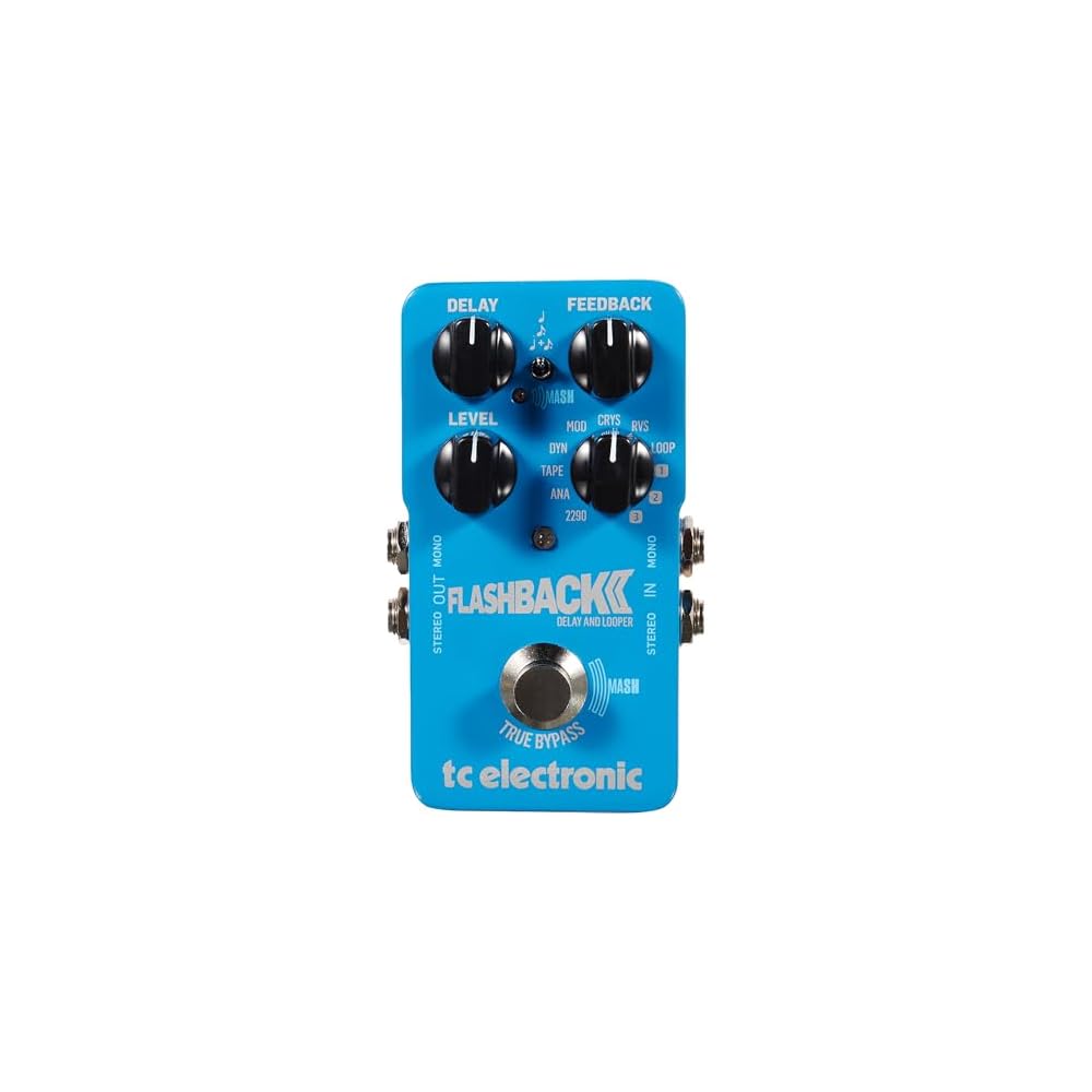 Tc Electronic Flashback 2 Delay and Looper Guitar Effects Pedal Compact Design, Versatile Sound, Easy to Use