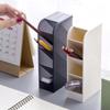 Four-compartment Slanted Insertion Pen Holder Desktop Storage Pen Holder Compact and Multi-functional Pen Holder