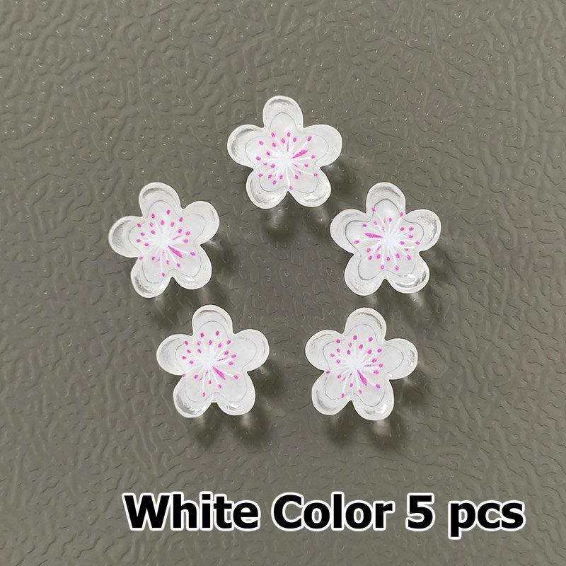 5pcs Flower Blossom Sakura Refrigerator Magnets Home Decor Arts Accessory Cute Fridge Magnetic Whiteboard Message Note Sticker