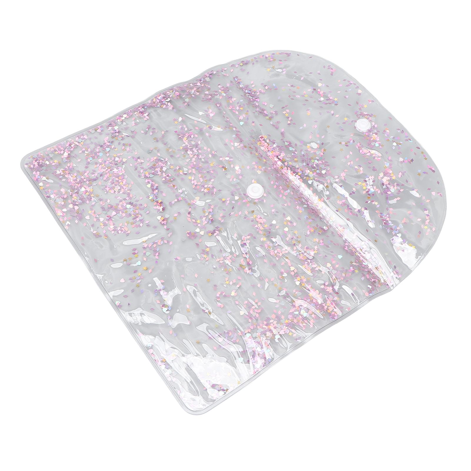 

Large Makeup Bag PVC Quicksand Bling Cosmetic Bag Makeup Button Pouch for Daily Life Travel