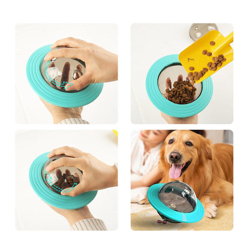 

Pet Food Leakage Creative Dog Food Dispenser Feeding Device Feed Training Slow Eating Control Yellow Feed Training Toy