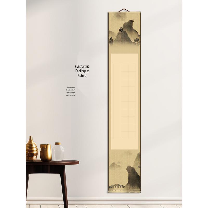 Blank Xuan Paper Scroll for Calligraphy and Painting - Zen Thousand Miles Hanging