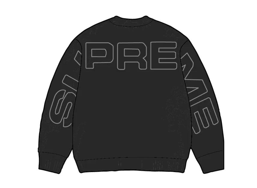 781202 Свитер Supreme с катышками Черный L