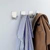 4pcs/set 304 Stainless Steel Self Adhesive Hooks, Stick On Hooks Holder For Tea Towel Robe Coat - DD