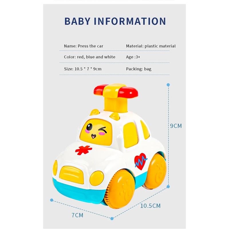 Children Toys Cars Toys for Boys 1 2 3 Ages Cartoon Inertia Press and Go Cars Toys for Kids Pull Back Fire Engine Toy Baby Gifts