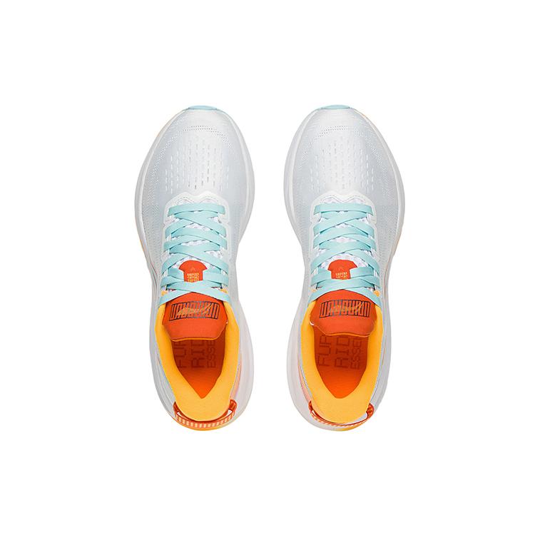 New LiNing Furious Rider 6.0 Low Top Running Shoes Men's White Orange ARZS003-11B