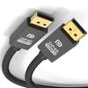 DP 2.1 HD Monitor Cable UHBR10 40Gbps Large DP to DP Adapter Cable