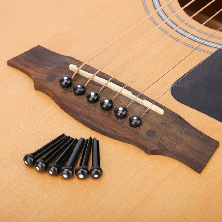Acoustic Guitar Bridge Pins with Bridge Pin Puller Set String Nail Remover Extractor Tool Guitar Accessories Enduring