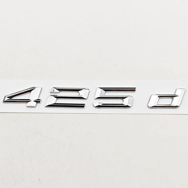 3D ABS Car Letters Logo 420d 430d Badge Sticker Rear Trunk Emblem Decals For BMW 4 Series F32 F33 F36 Auto Marking Accessories