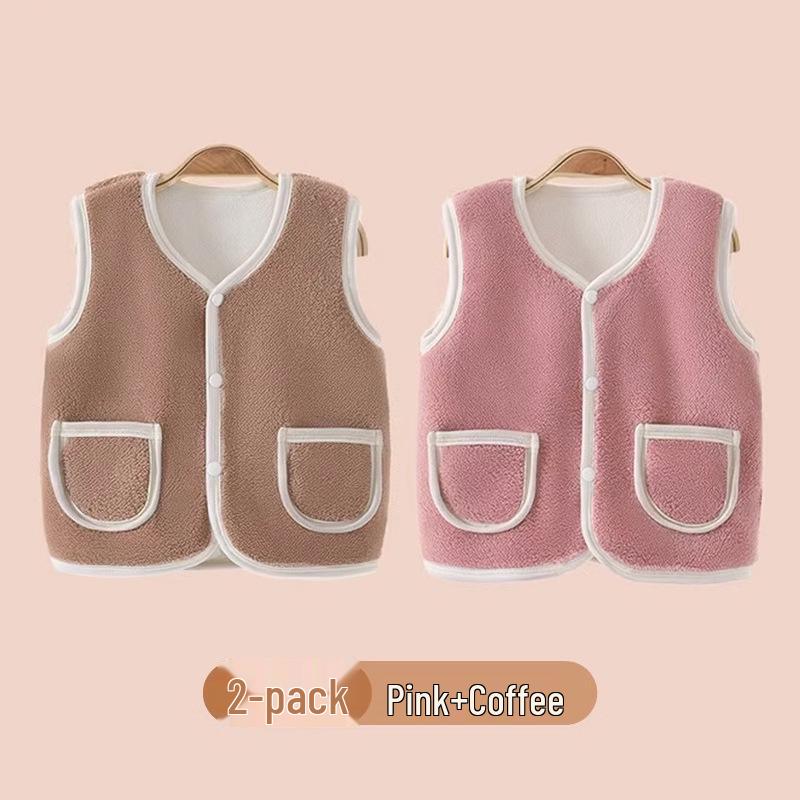 Jingqi Aoli Velvet Baby Vest: Warm, Thickened, 2025 Style Fleece for Infant Autumn/Winter Wear