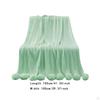 Decorative Blanket Tissue with A Gentle Welcoming Ball 39.37 Inx41.34 Inches for Women