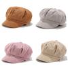 1Pc Hat Winter Beret Ladies Newsboy Fashion Peaked Cap Girls Corduroy Womens
