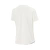 Li-Ning Comfortable Versatile Simple Solid Color Round Neck Short Sleeve T-Shirt Women Tops Off-White ATSV044-2