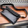 Sports Crossbody Bag Leather Men's Fashion Trend Single Shoulder Small Toe Cap Layer Cowhide Trendy Brand Outdoor