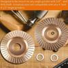 3Pcs Angle Grinder Polishing Pad, Wide Angle Grinder Compatible 4-4.5 Inch with Adapters, Curved Grooved Anti-Clog Teeth for Engraving Polishing