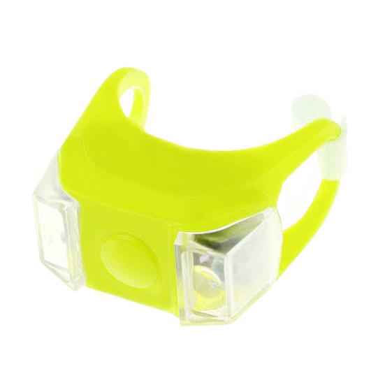 Silicone Bicycle Bike Cycling Head Tail Rear Warning Safety LED Lamp Light Bulb