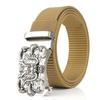 Men'S Nylon Belt Business Automatic Buckle Belt Casual Canvas Toothless Buckle Belt Strength Delivery