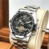 Domineering Fashion Large Dial Mechanical Watch Tourbillon Independent Second Dial Automatic Mechanical Men'S Watch Men'S Watch