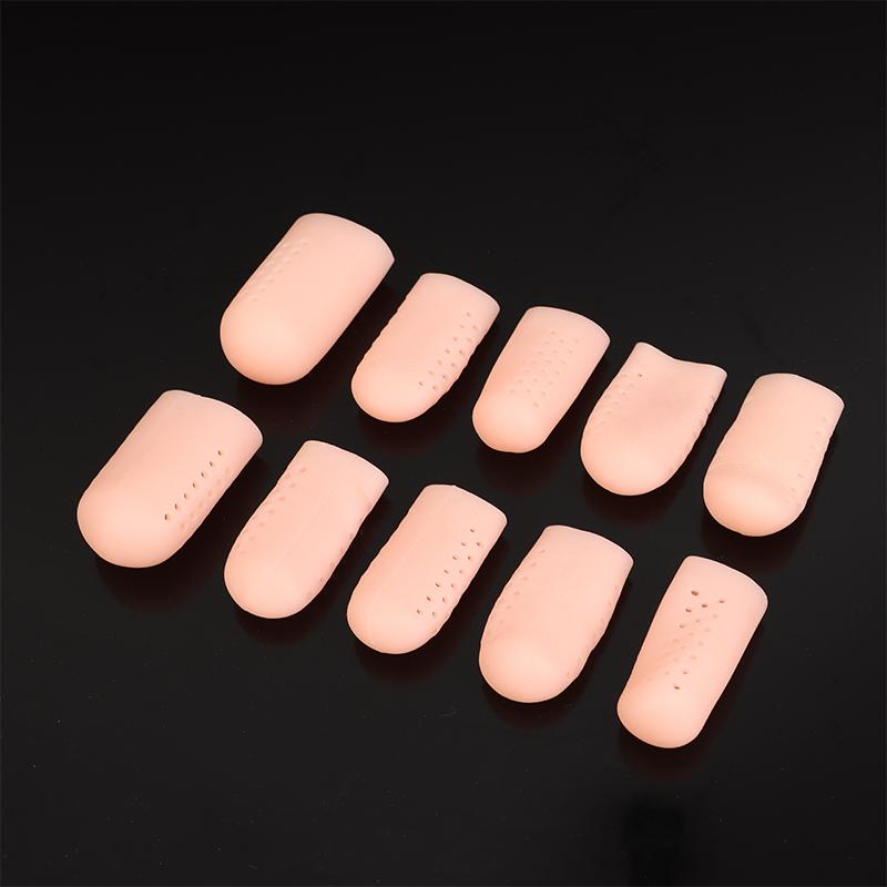 5 Pair Foot Care Silicone Finger Toe Cap Protector Cover Thumb Sleeve Corn Blisters Pain Relief Toe Tube Bunion Correction