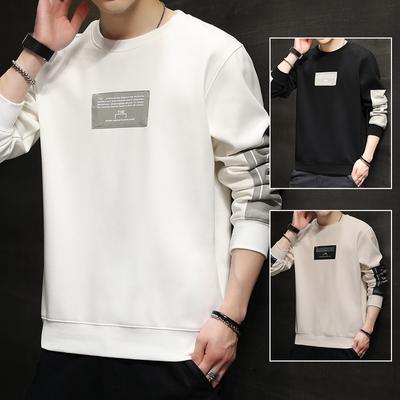 Nuovo Pullover da Uomo Primavera Stile Coreano Trendy Girocollo Casual Fondo Ampio Maniche Lunghe Giacca Top da Uomo