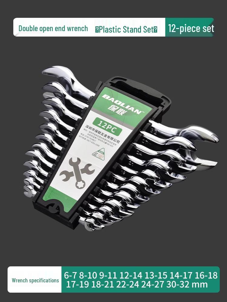 Doppelkopf-Maulschlüssel-Set - Polierte Oberfläche, Kleines Werkzeugset für Zuhause, 8-10mm Steckschlüssel-Helfer