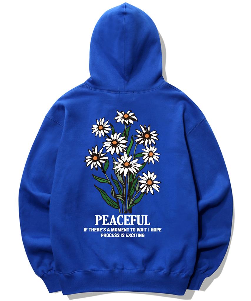 Daisy Flower Bundle Graphic Hoodie - Blue