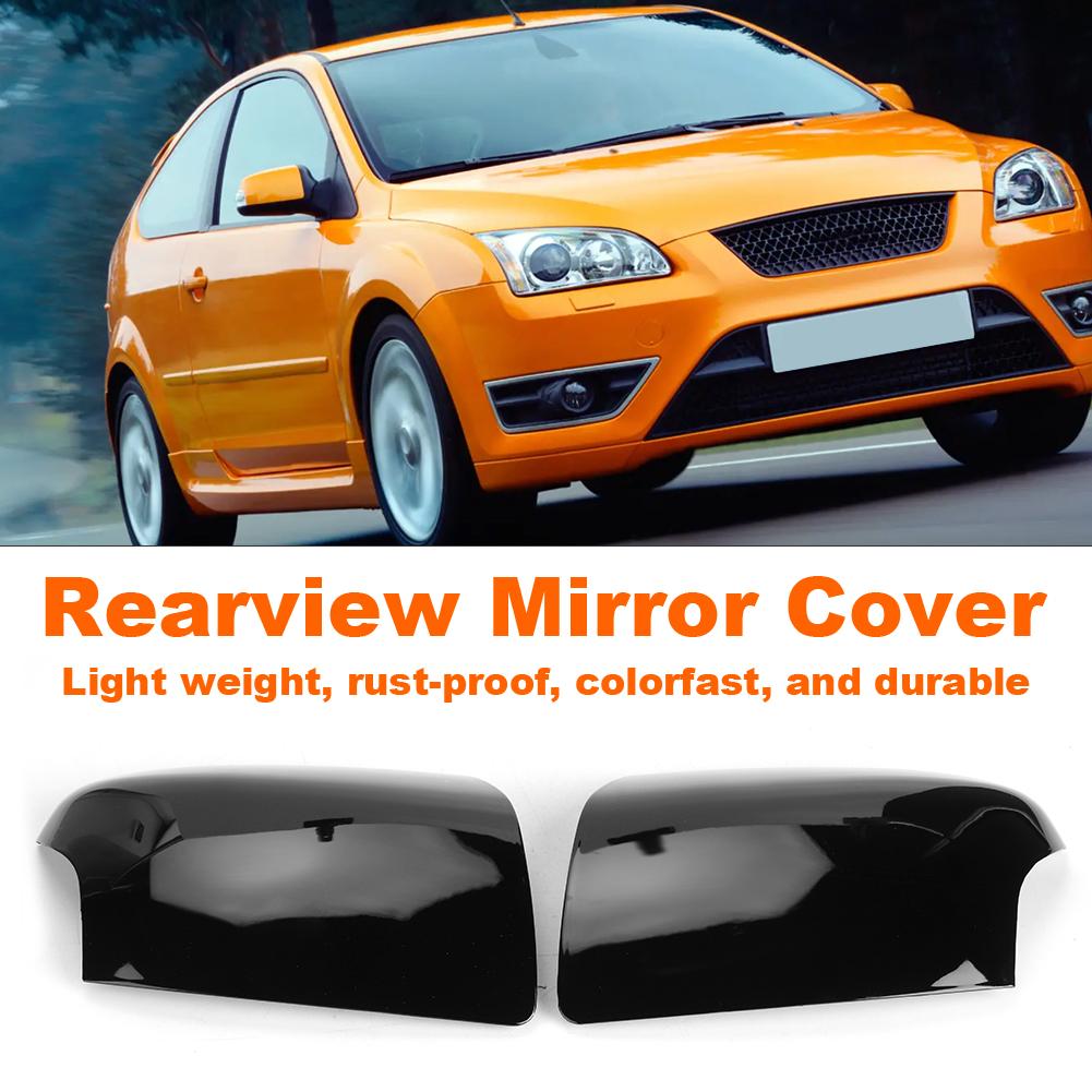 1Pair Rearview Mirror Cover Trim FD4247423 FD4247424 Fit for Ford Focus MK2 2005‑2008