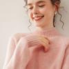 Women's Three-Ply Half-High Neck Cashmere Sweater - Versatile Autumn/Winter Knit Top