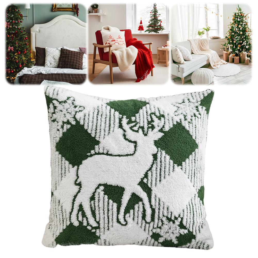 Christmas Throw Pillow Cover Winter Holiday Pillowcase for Sofa Decoration /
