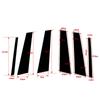 6Pcs Glossy Black Car Pillar Posts Door Window Trim Cover Stickers Accessories Fit For BMW X1 E84 2010-2015