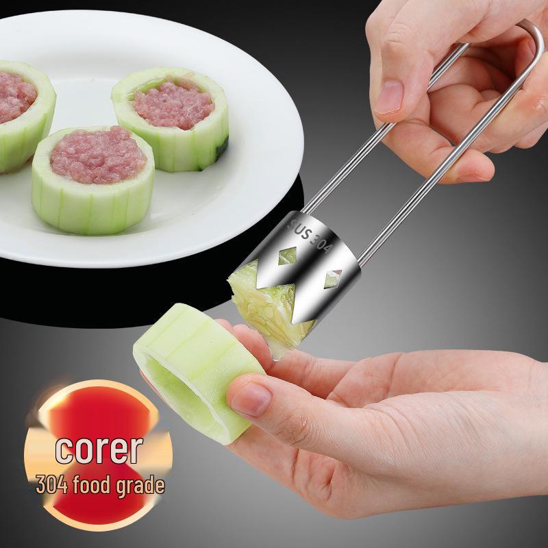 Stainless Steel Fruit Corer & Seed Remover for Apple, Pear & Chili