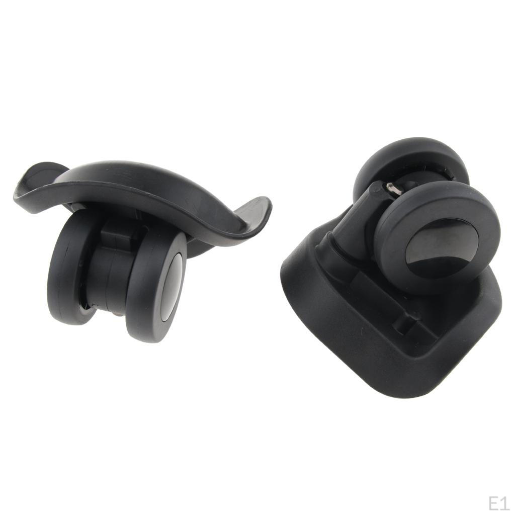 1 Pair of Swiveling Suitcases Luggage Wheels Replacement for Travel Bag A58