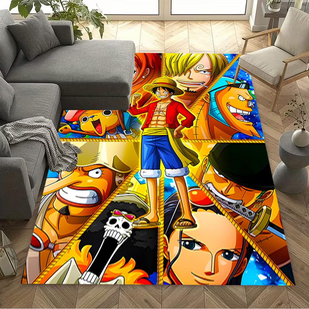 One Piece Adventure Area Rug Suitable for Playrooms Dining Room Outdoor Dormitory Antislip Carpet Anime Office Decor