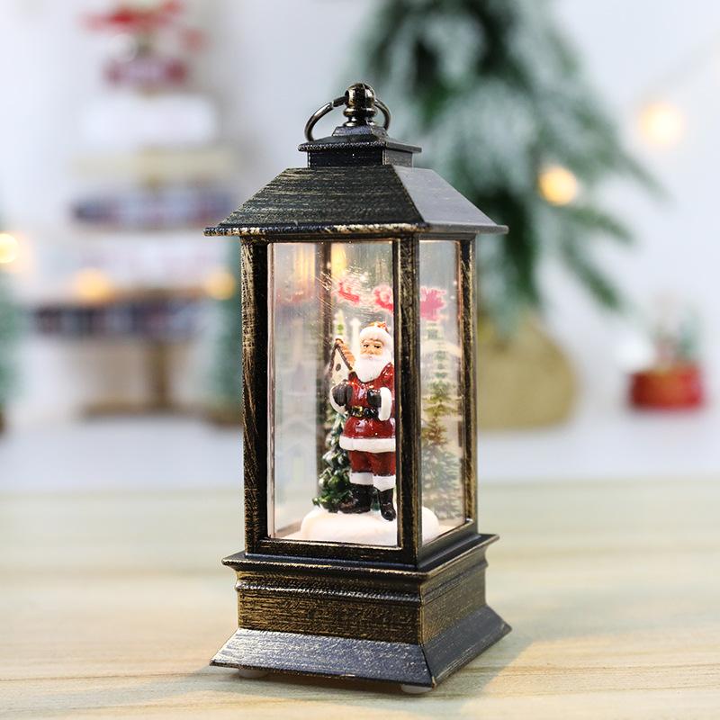 Christmas Eve Lights Party Portable Small Oil Lamp Decoration Prop Creative Holiday Bar Led Night Light Christmas Decorations
