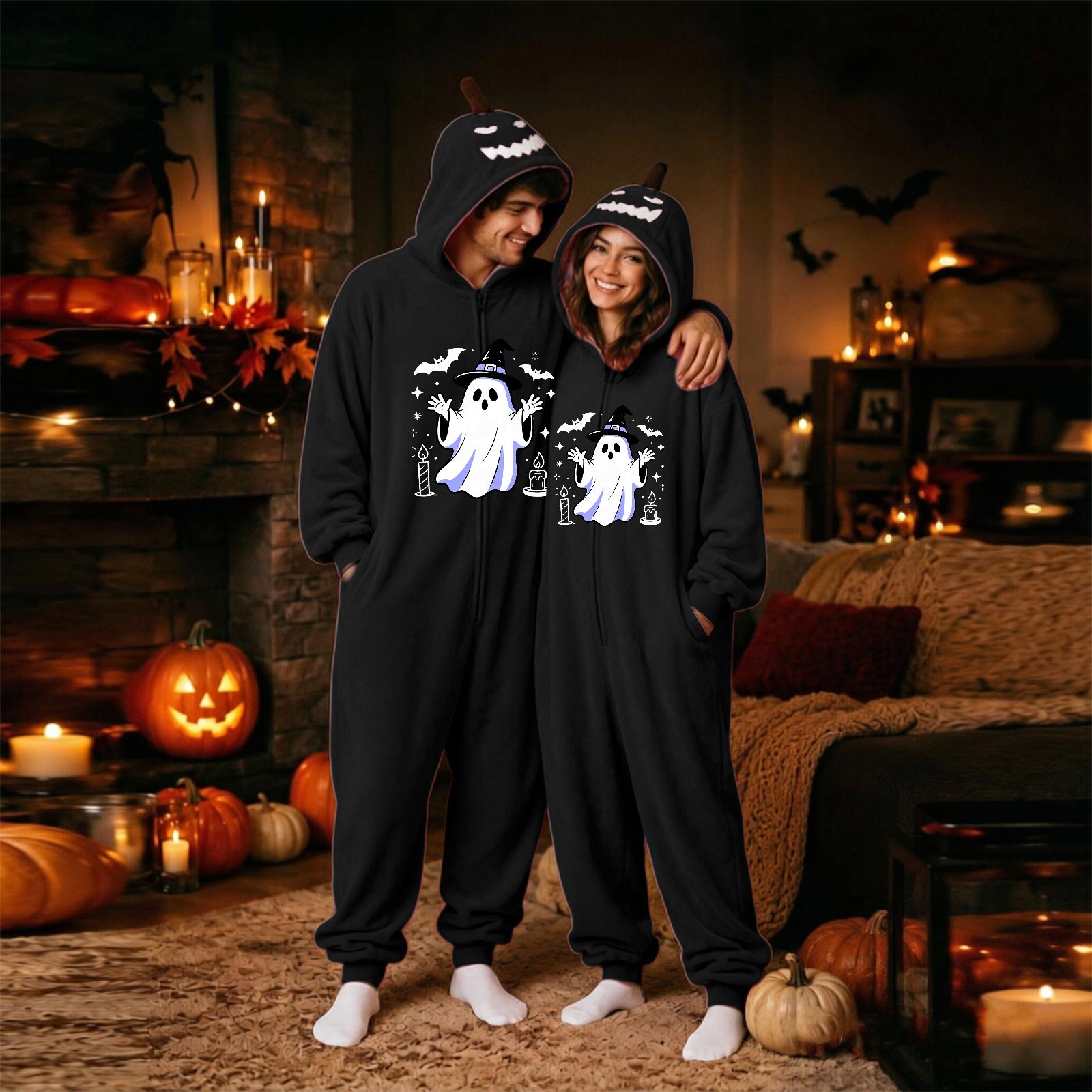 Couple s Flannel Costume for Halloween Matching Loungewear M