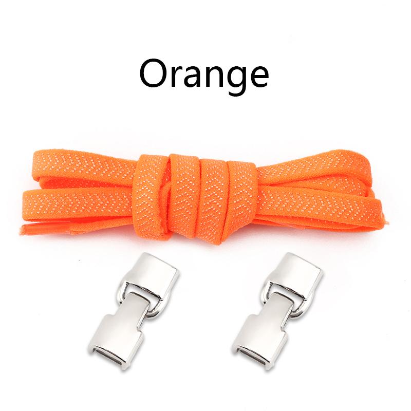 No Tie Shoe Laces Flat Metal Buckle Elastic Shoelaces Casual Shoes for Men and Women Lazy Shoelace Rubber Band Shoestring