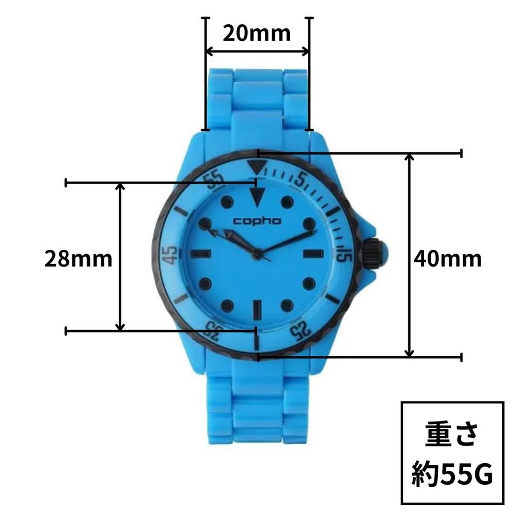 Copha Swagger Unisex Diver Design Quartz Waterproof Analog All Black Polycarbonate Import