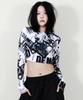 Deumakeu Punk Graphic Crop T-Shirt