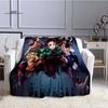 LOUSIDREAM Demon Slayer Blankets for Beds Home Travel Adult Flannel Blanket for Couch Bed Living Room Sofa Child Keep Warm
